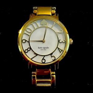 Kate spade New York ladies watch gold tone watch with pearl face